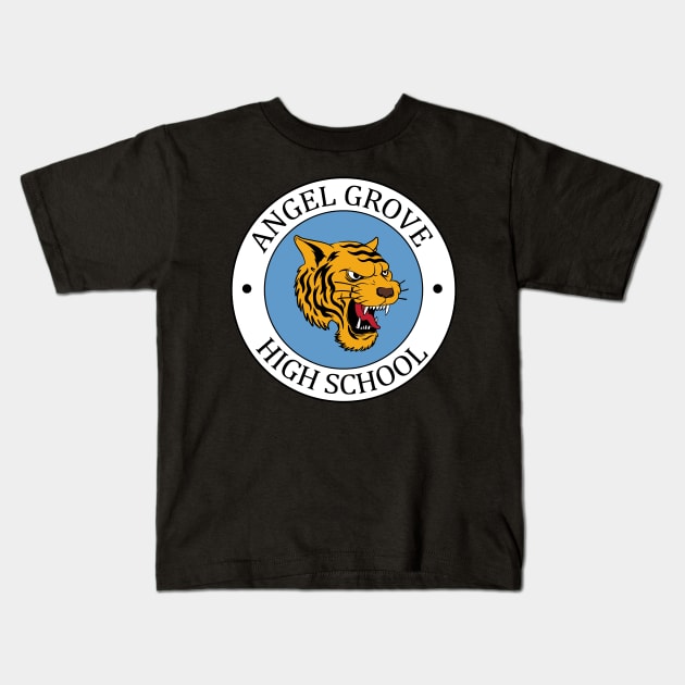 Angel Grove High School Kids T-Shirt by tvshirts